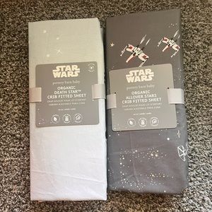 POTTERY BARN STAR WARS CRIB SHEETS